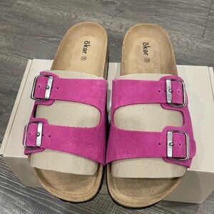 OKER leather women’s sandals size 39